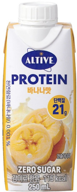 얼티브 프로틴 바나나, 1개, 250ml