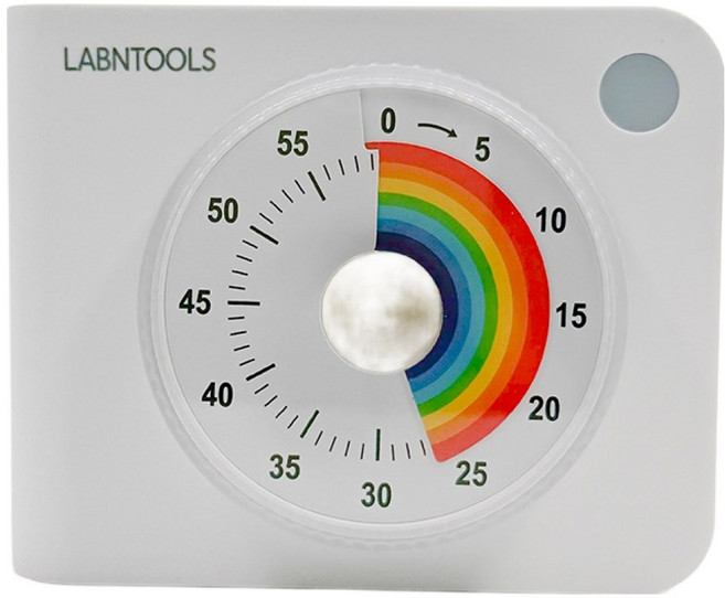 LAB&TOOLS 數位計時器, 1個, 白色系