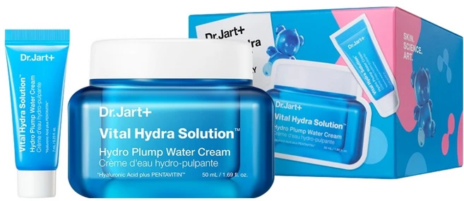 닥터자르트 바이탈 하이드라 솔루션 워터 젤리 스킨 크림 50ml + 크림 7ml 세트, 1세트 - 쿠팡