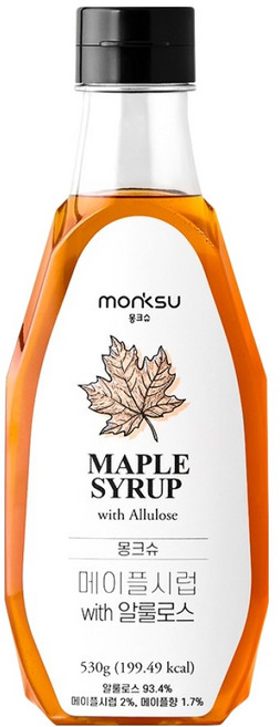 몽크슈 메이플시럽 WITH 알룰로스, 530g, 1개