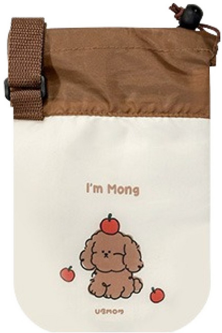 유비맘 보온보냉 물통 파우치, 몽이 Beige