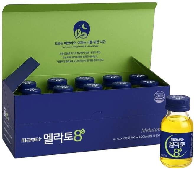 지금부터 멜라토8샷 식물성 멜라토닌, 400ml, 1개 - 쿠팡