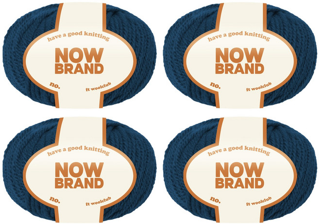 울클럽 나우브랜드 고급 울혼방 울노바 뜨개실 80g, 2273 틸블루, 4개