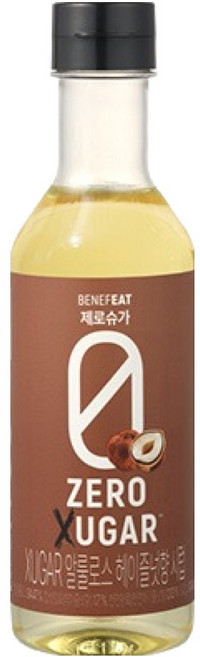 benefeat 제로슈가 알룰로스 헤이즐넛 시럽, 540g, 1개