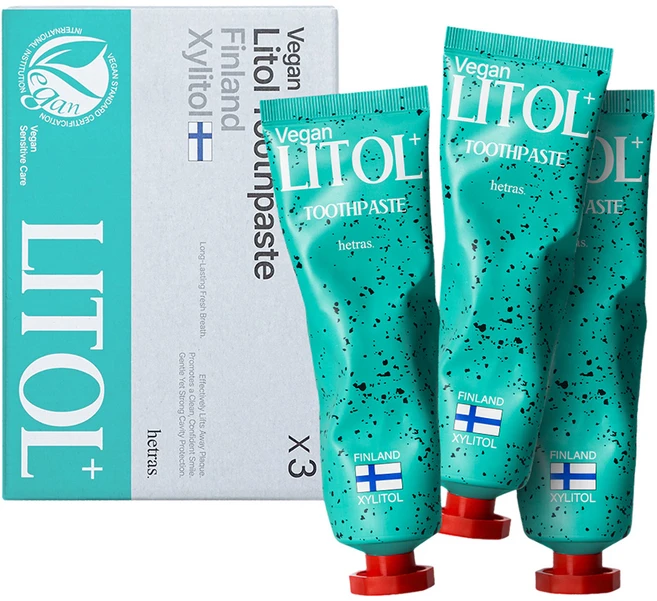 헤트라스 프리미엄 고불소 구취케어 비건 치약 아이스민트향, 3개, 110g - 쿠팡