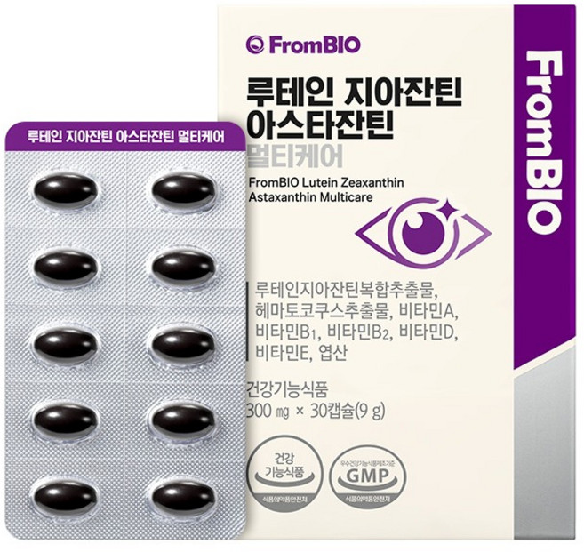 프롬바이오 루테인지아잔틴 아스타잔틴 멀티케어 9g, 30정, 1개