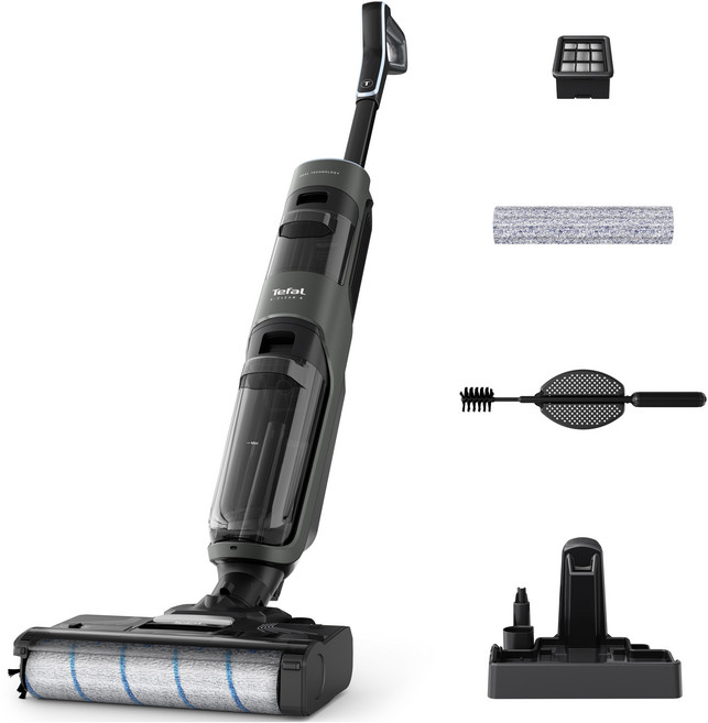 테팔 무선 진공 물걸레 청소기, X-Clean 4, 블랙