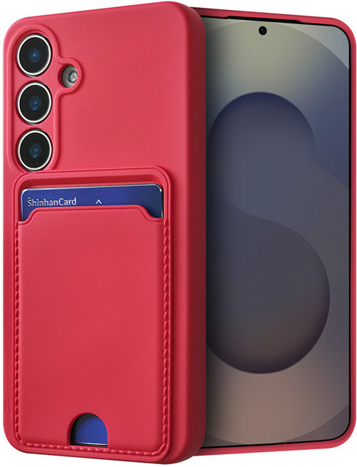 모나프리 카드 포켓 파스텔 젤리 휴대폰 케이스