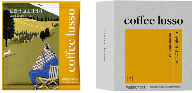 커피루소 코스타리카 드립백, 10g, 1개, 7개입