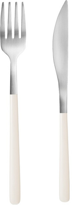 바겐슈타이거 데일로어 커트러리 포크 나이프 세트, 밀키베이지, 1세트, 포크 + 나이프