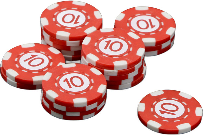 Lexio 플러스 점수칩 10점, 레드, 20개