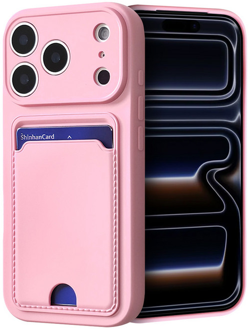 모나프리 카드 포켓 파스텔 젤리 휴대폰 케이스