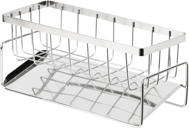 데이젤 스텐 물빠짐 수세미 거치대, 1개