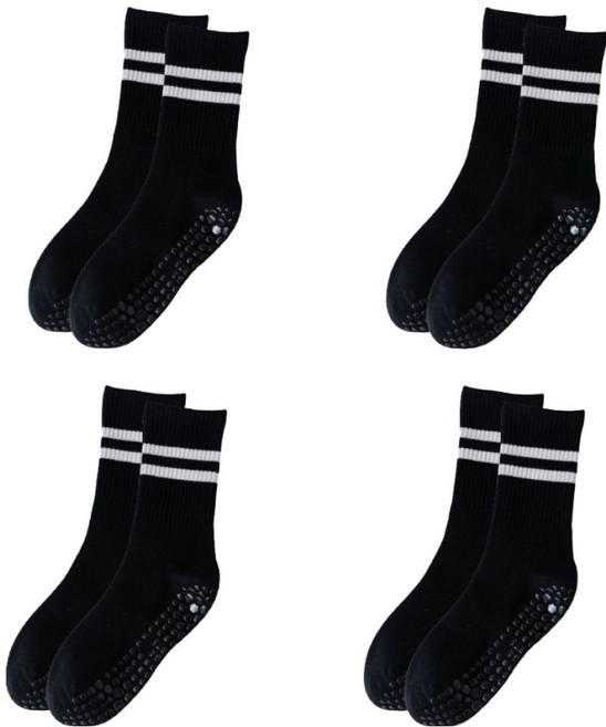 하임픽 여성용 논슬립 필라테스 요가 헬스 스포츠 양말 4켤레 세트