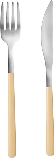 바겐슈타이거 데일로어 커트러리 포크 나이프 세트, 샌드오크, 1세트, 포크 + 나이프