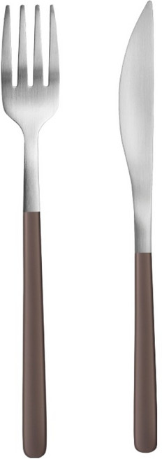 바겐슈타이거 데일로어 커트러리 포크 나이프 세트, 모스브라운, 1세트, 포크 + 나이프