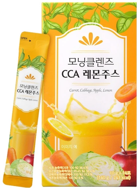 프롬바이오 모닝클렌즈 CCA 레몬주스, 10g, 14개 - 쿠팡