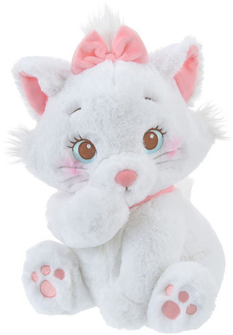 Disney STORE 貓兒歷險記瑪麗貓坐姿中型絨毛娃娃, 混合色, 1個, 34cm