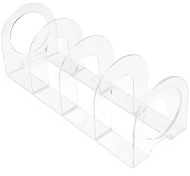 데미무드 슬롯 아크릴 북엔드, 1개, 투명