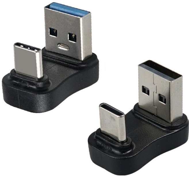 컴스 USB 3.0 A to C타입 젠더 5Gbps 고속전송 꺾임