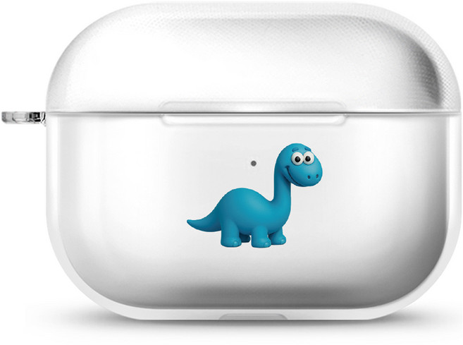 아이무이 에어팟 프로 3세대 시즌1 투명 하드 케이스, 공룡2 바로, 1개