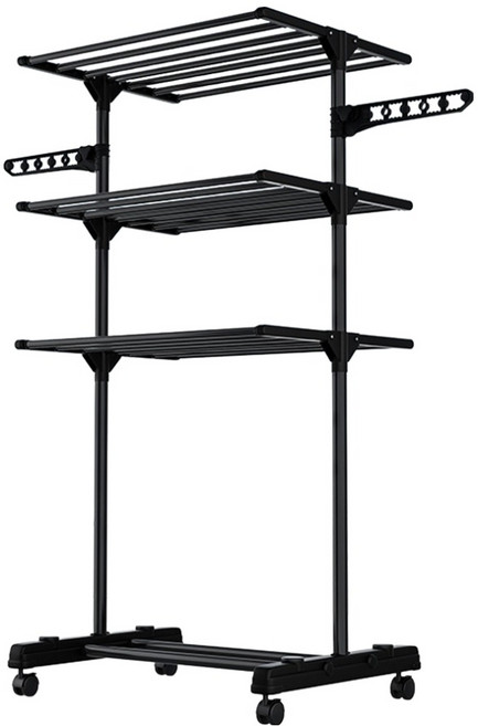 프란다스 이동식 접이식 건조대, 블랙