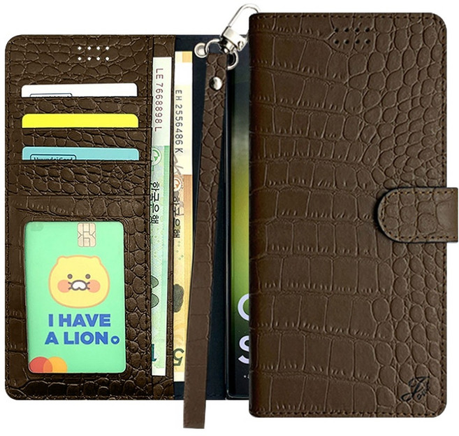 아이엔픽 주앨크 소가죽 지갑형 다이어리 휴대폰 케이스