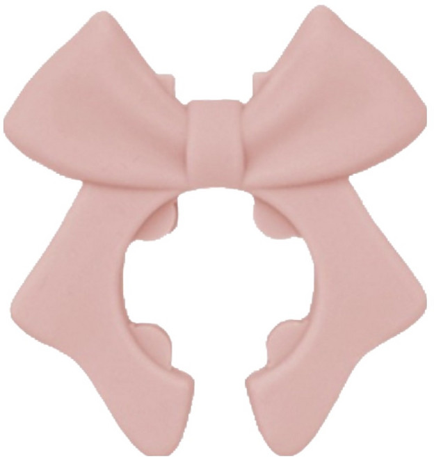 데미무드 디어슈 리본 실리콘 조리도구 홀더, 핑크, 1개