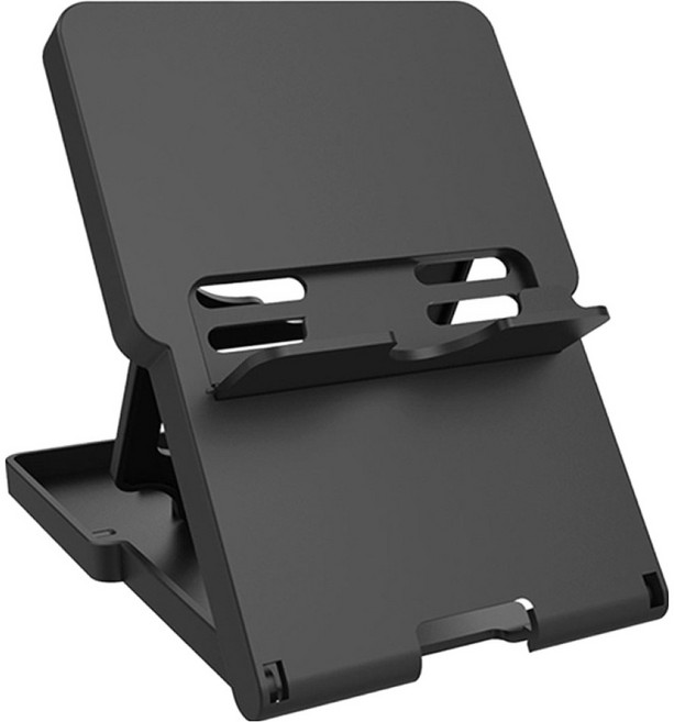 호후 닌텐도 스위치2 OLED 라이트 5단 각도조절 휴대용 접이식 거치대 스탠드 폴더스, 블랙, 1개, SW2-Stand-Fold