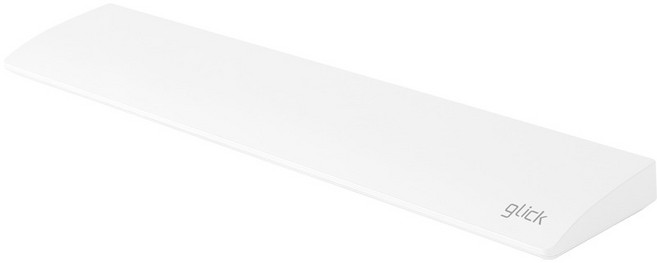 지클릭커 인체공학 팜레스트 풀배열 키보드 손목 받침대, 화이트, 1개