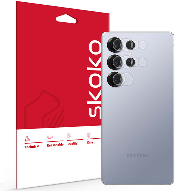 스코코 카메라 렌즈 보호필름 2p 세트, 1세트