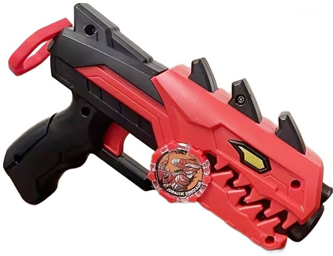 KANGAROO 팽이 2p + 슈팅건 발사기 세트, 레드, 1세트