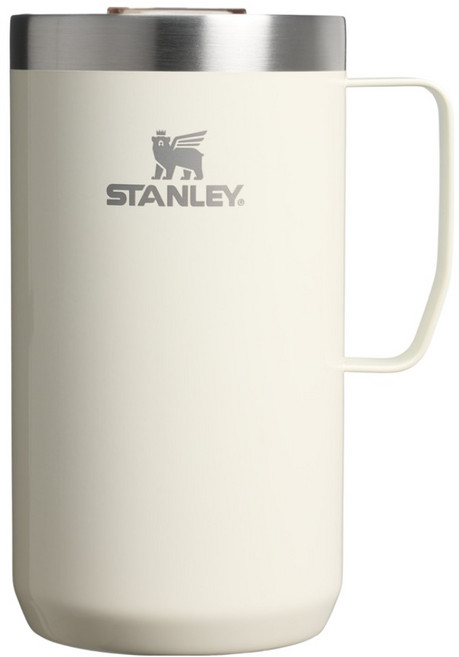 스탠리 에브리데이 캠프 머그, 크림 글로스, 1개, 709ml