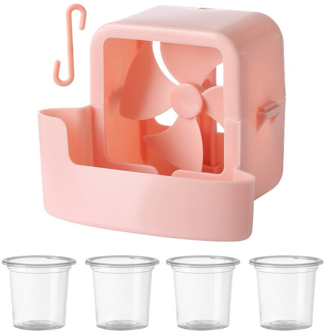 시즌홈 얼음 선풍기 쿨러 핑크, 1개, SH-ICEFAN-2024