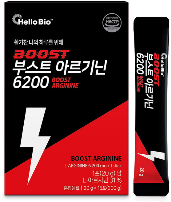 헬로바이오 부스트 아르기닌 6200, 1개, 300g