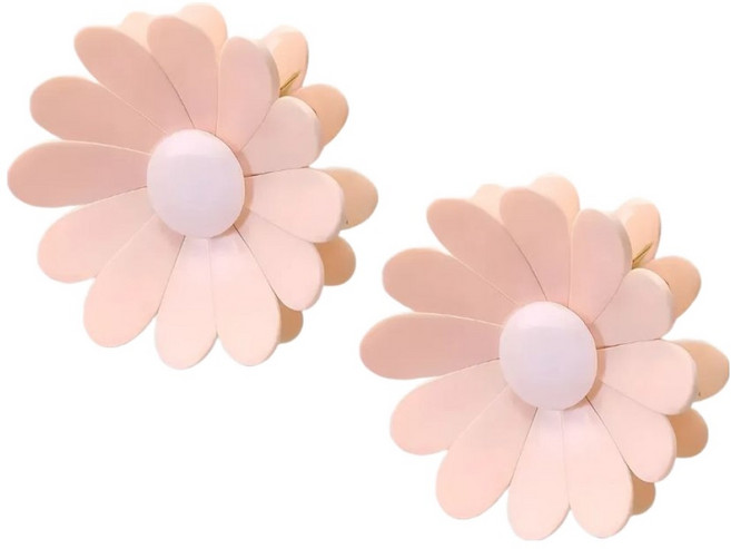 하비비 데이지 자석 봉지 클립, 핑크, 2개