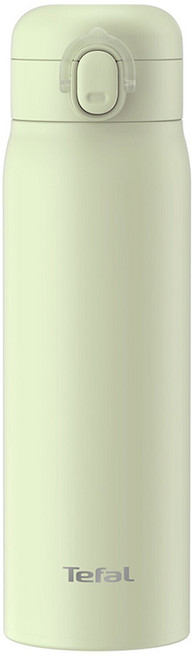 Tefal 特福 法式簡約系列彈蓋不鏽鋼保溫杯, 開心果綠, 1個, 500ml