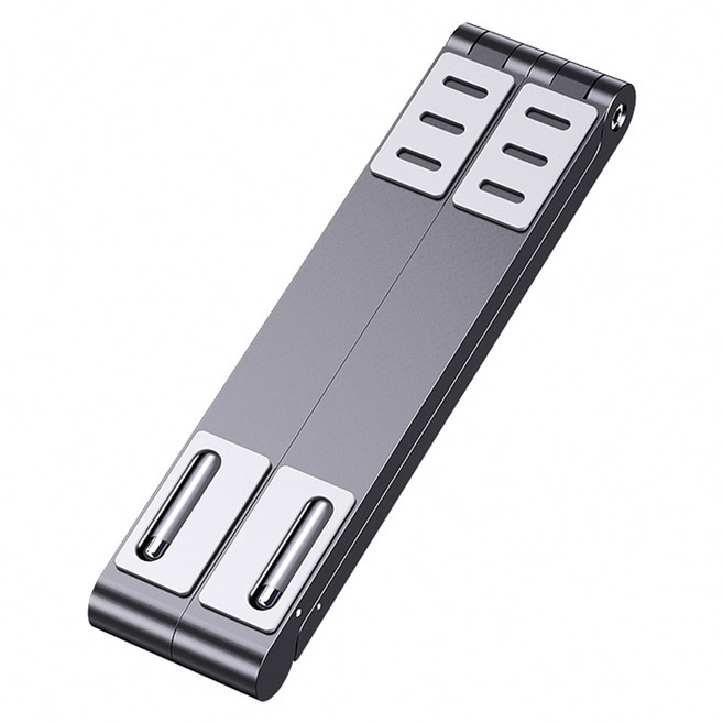 OATSBASF 派凡 魔術棒可折疊筆電支架Magic Folding Laptop Stand, 灰色, 1個