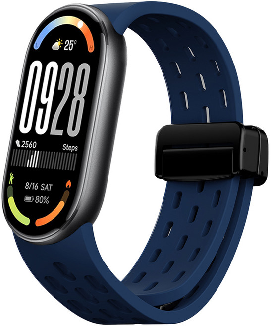 스페이스쉴드 디버클 마그네틱 메쉬홀 실리콘 스트랩, 미드나잇블루, 1개