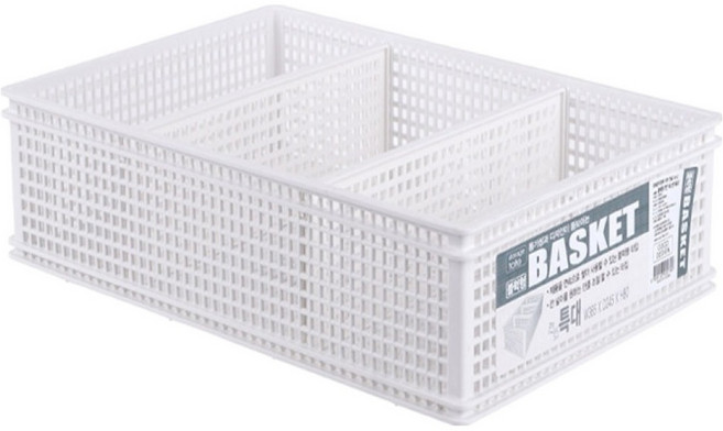 스내지 원라이프 블럭형 칸칸 바스켓, 화이트, 1개