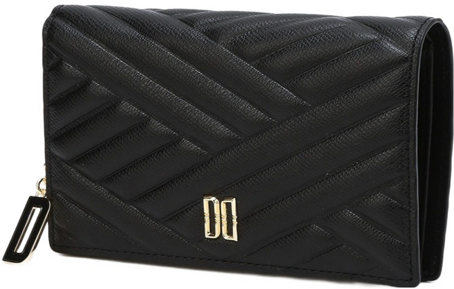 닥스 남녀공용 칼라일 엠보 소가죽 골드 DD 중지갑