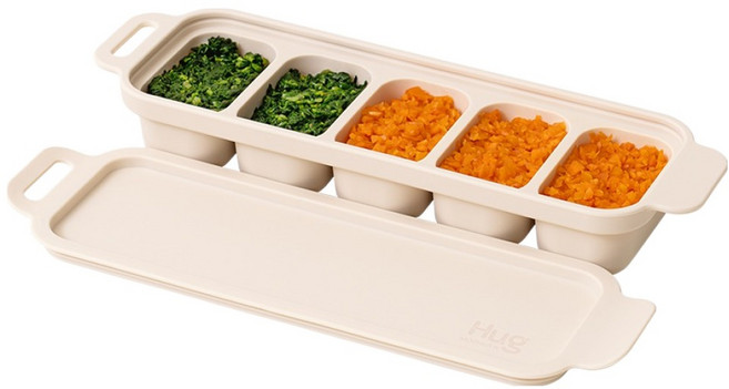 마더케이 허그 이유식 큐브 트레이, 크림, 1개, 250ml