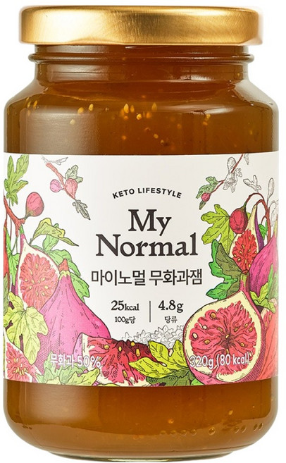 마이노멀 저당 무화과잼, 320g, 1개