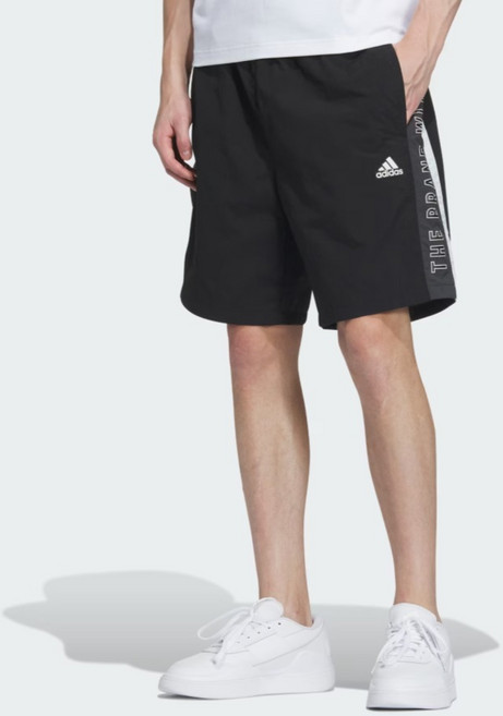 adidas 愛迪達 男款 Wording 寬鬆版型梭織短褲 IM8766