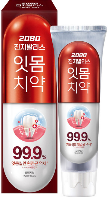 2080 진지발리스 잇몸치약 오리지날, 150g, 1개
