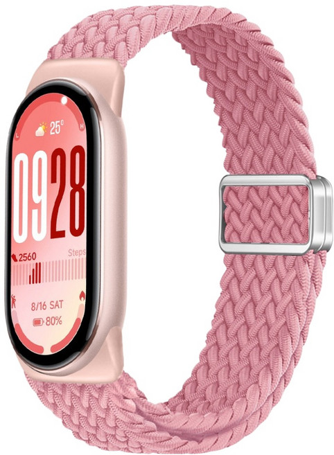 스페이스쉴드 프리미엄 마그네틱 브레이드 스트랩, 베이비핑크, 1개