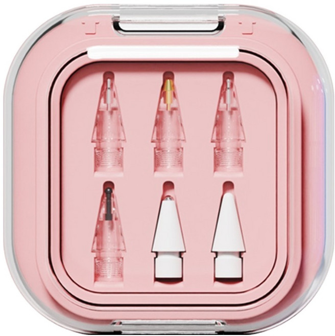 일리온 애플펜슬 호환 교체용 펜촉 6종 세트, 핑크(데일리팩), 1세트