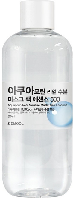 SIDMOOL Aquaporin 真實保濕面膜精華 500, 1個, 500ml