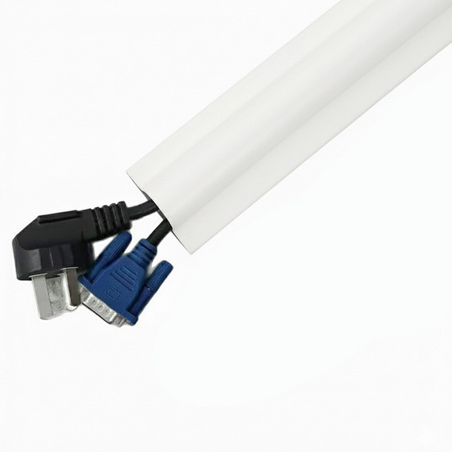 Rano Home 免鑽孔膠帶式 PVC 電線整理槽, 3個, 白色