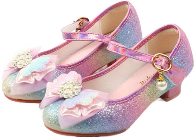 루루슈 아동용 필라리본 굽 구두 EV125